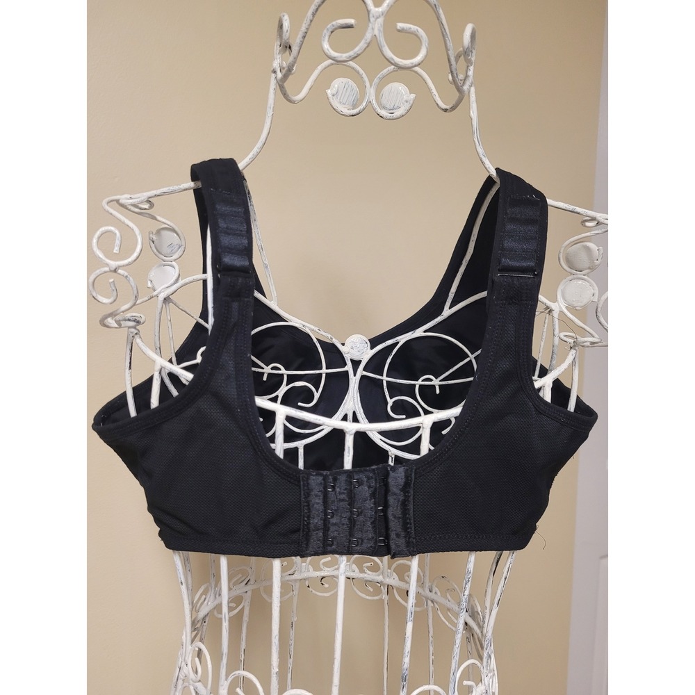 Wacoal Black Full Support Sports Bra UnderWire Adjustable Straps Comfort Sz 36DD - Picture 6 of 6